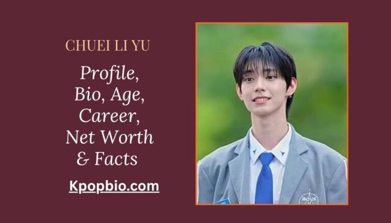 Chuei Li Yu , Chuei Li Yu 2026 profile photo, Taiwanese K-pop soloist and FLARE U leader
