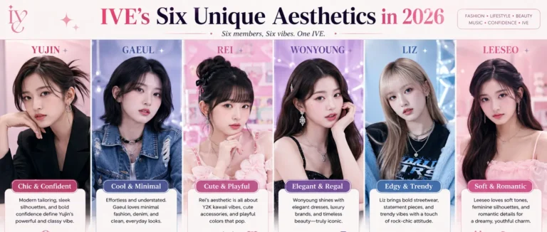 IVE members, IVE fashion style 2026, IVE daily routine, IVE MBTI types, Yujin fashion, Wonyoung daily routine, Rei fashion style, Liz style, Leeseo fashion, Gaeul MBTI, IVE concept aesthetics, IVE airport fashion, IVE favorite brands, IVE members personality, IVE lifestyle 2026, K-pop lifestyle