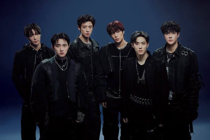 EXO , EXO group photo 2026 REVERXE comeback, EXO members posing on red carpet, Suho EXO leader portrait, Baekhyun EXO main vocalist performance, EXO REVERXE album cover, EXO PLANET 6 EXhOrizon tour poster, EXO nine members standing together, Kai EXO dancing on stage, Sehun EXO fashion event Dior, EXO 14th anniversary fan concert