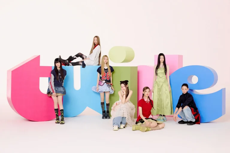 TUIDE , TUIDE TUNE & PLAY album cover 2026, TUIDE members group photo debut EP TUNE & PLAY , TUIDE WE TUNE concept photo forest , TUIDE WE PLAY concept photo Thailand streets , TUIDE GRLS performance video Spotify chart 8th , TUIDE Sun Kiss title track debut single , TUIDE members Seohee Seoyeon Elena Jia Saki Seah Yi Hani , TUIDE pre-debut showcase PLAYGROUND Seoul , TUIDE YouTube 5 million views achievement , TUIDE ABD HYBE new girl group 2026,