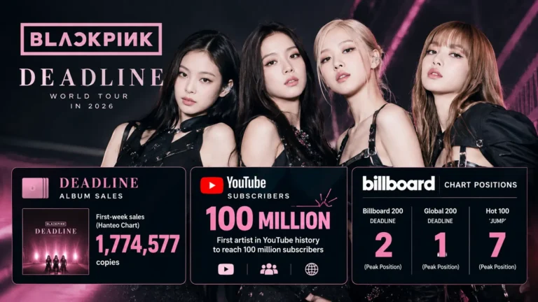 BLACKPINK , BLACKPINK awards 2026, BLACKPINK records 2026, BLACKPINK Billboard chart data, BLACKPINK DEADLINE album sales, BLACKPINK Spotify streams, BLACKPINK YouTube 100 million subscribers, BLACKPINK Guinness World Records, BLACKPINK solo statistics, BLACKPINK Jennie Billboard Hot 100, BLACKPINK Rosé APT chart performance, BLACKPINK Lisa solo records, BLACKPINK Circle Chart 2026, BLACKPINK Hanteo sales, BLACKPINK 10th anniversary, K-pop girl group records, BLACKPINK chart history, BLACKPINK Born Pink chart data, BLACKPINK member solo rankings, BLACKPINK global chart performance, BLACKPINK streaming milestones, BLACKPINK award wins list