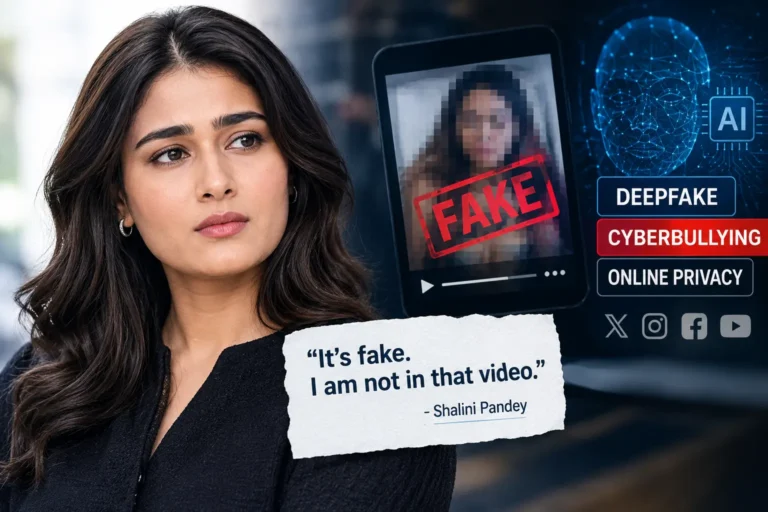 Shalini Pandey , Shalini Pandey viral private video, Shalini Pandey AI deepfake, Shalini Pandey viral video controversy, Shalini Pandey statement, Shalini Pandey latest news, AI-generated video controversy, celebrity deepfake news, AI deepfake cyberbullying, online privacy, digital safety, deepfake awareness, celebrity privacy controversy, artificial intelligence misuse, social media misinformation