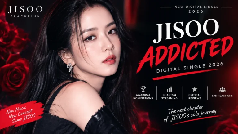 JISOO, BLACKPINK, ADDICTED 2026, JISOO new song, JISOO solo comeback, JISOO awards, JISOO ratings, K-pop news, BLISSOO, CLICK, AMORTAGE